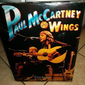 paul mccartney and wings 94 page history book - bass beatles london town jet pop